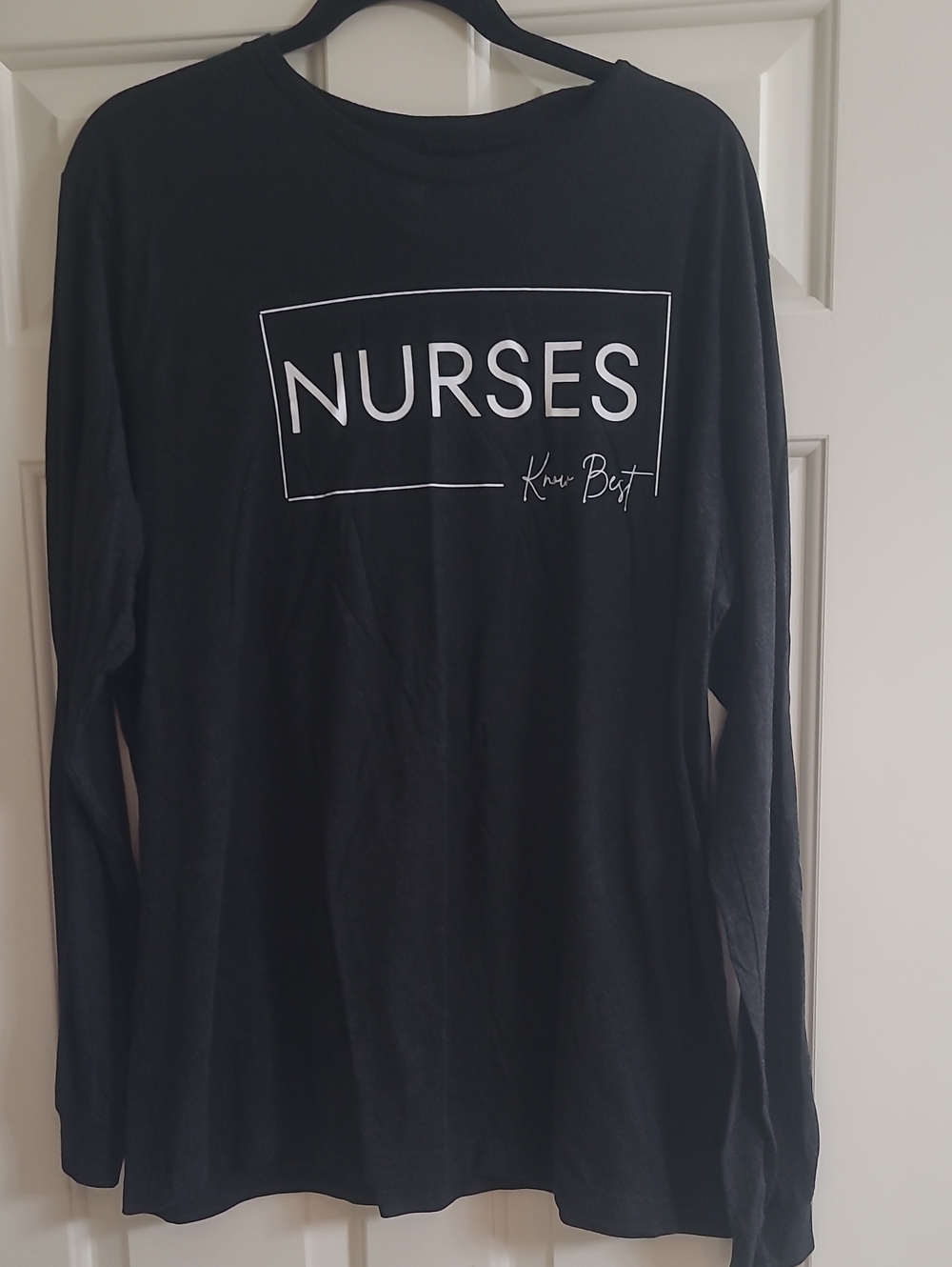 Bella Canvas Black Long Sleeve "NURSES" Graphic Tee